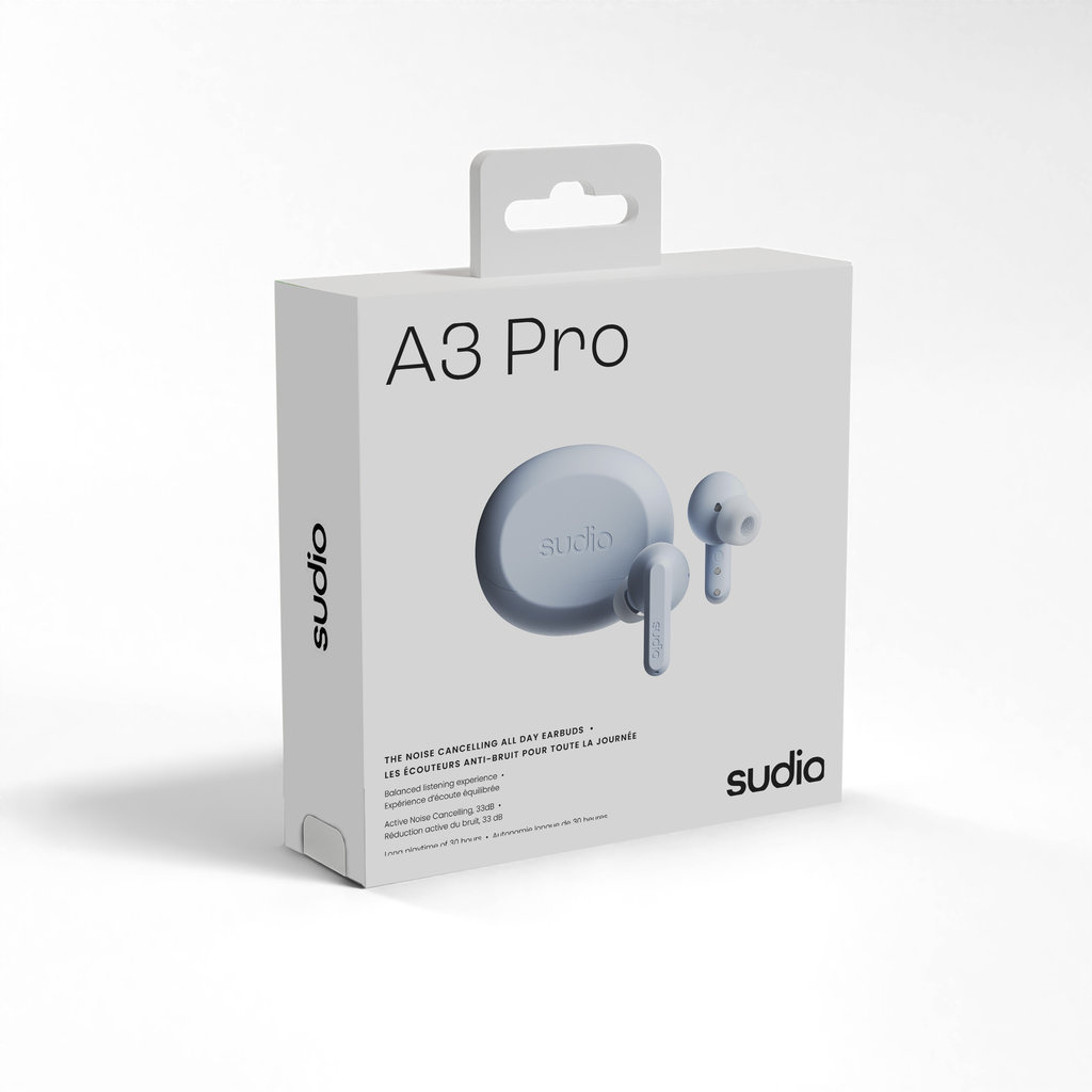 Sudio Sudio A3 Pro Draadloze Oordopjes met ANC - Blauw
