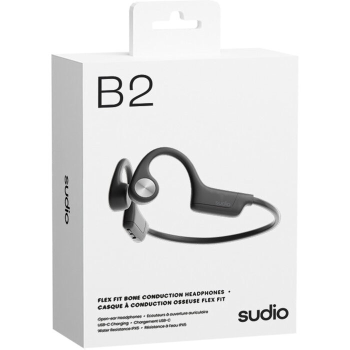Sudio Sudio B4 Open-Ear Headset Zwart - Draadloze Botgeleiding