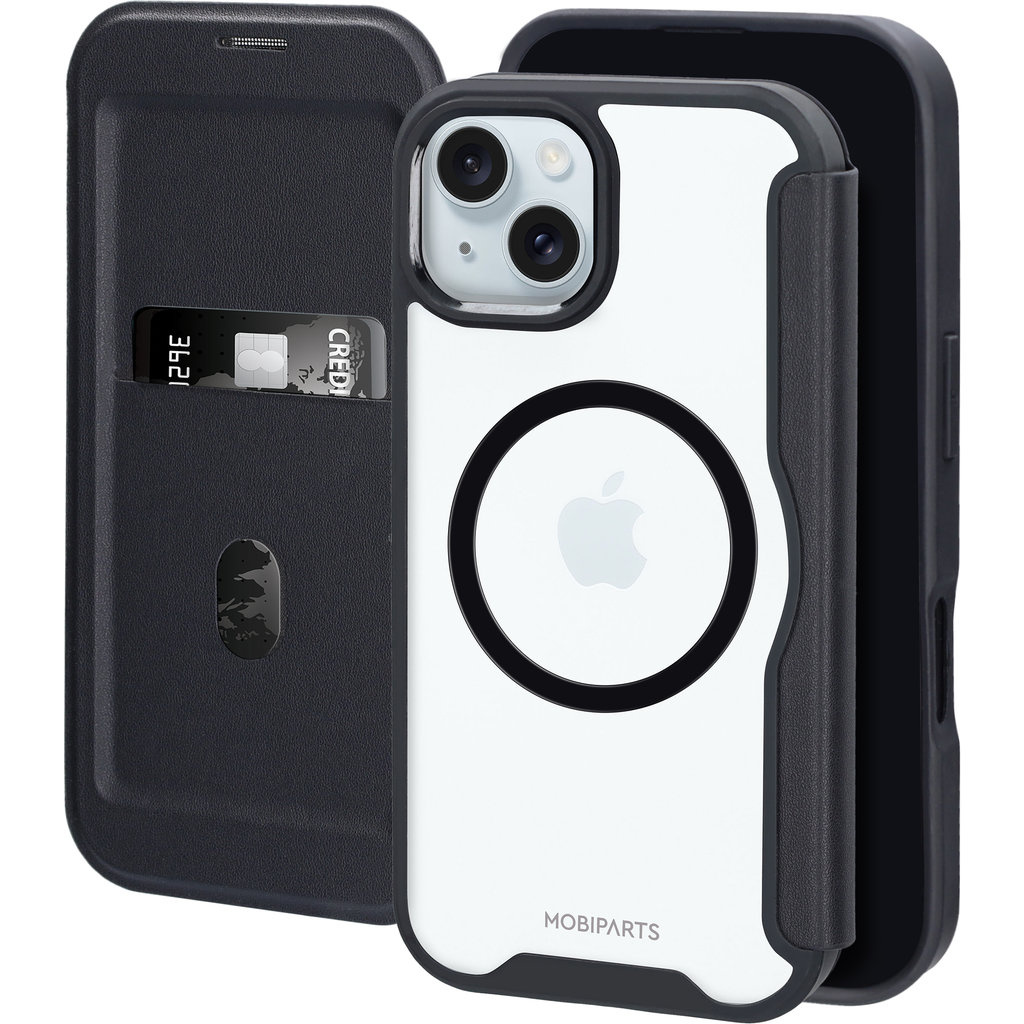 Mobiparts Mobiparts Shield Line Case voor Apple iPhone 15 / 14 - Zwart