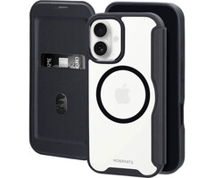 Mobiparts Mobiparts Shield Line Case voor iPhone 16 - Zwart - Schokbestendige Hoes