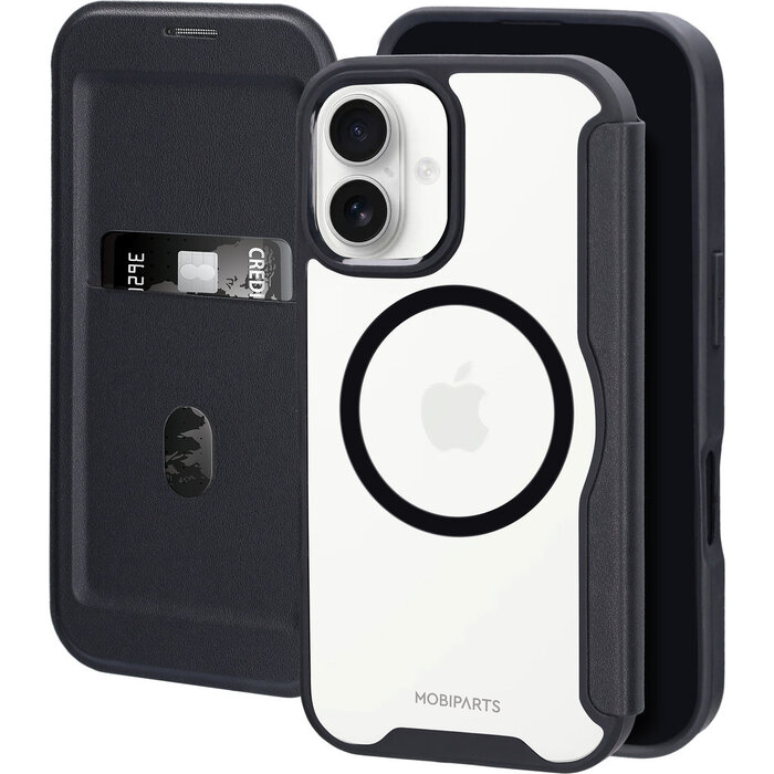 Mobiparts Mobiparts Shield Line Case voor iPhone 16 - Zwart