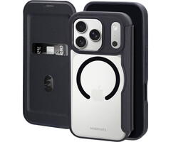 Mobiparts Mobiparts Shield Line Case iPhone 17 Pro - MagSafe Folio Hoesje Zwart