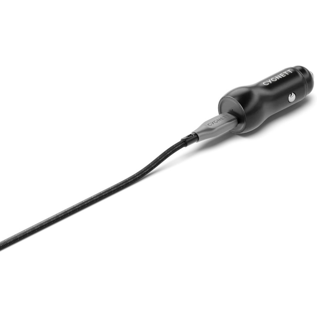 Cygnett Cygnett CarPower 30W USB-C PD Autolader - Zwart