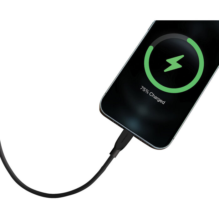 Mobiparts Mobiparts Dual USB-C & USB-A Autolader 30W met USB-C Kabel - Zwart