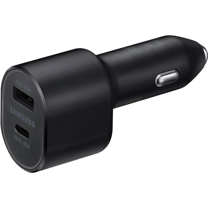 Samsung Samsung Dual Port Autolader 60W (45W USB-C + 15W USB-A) + USB-C Kabel