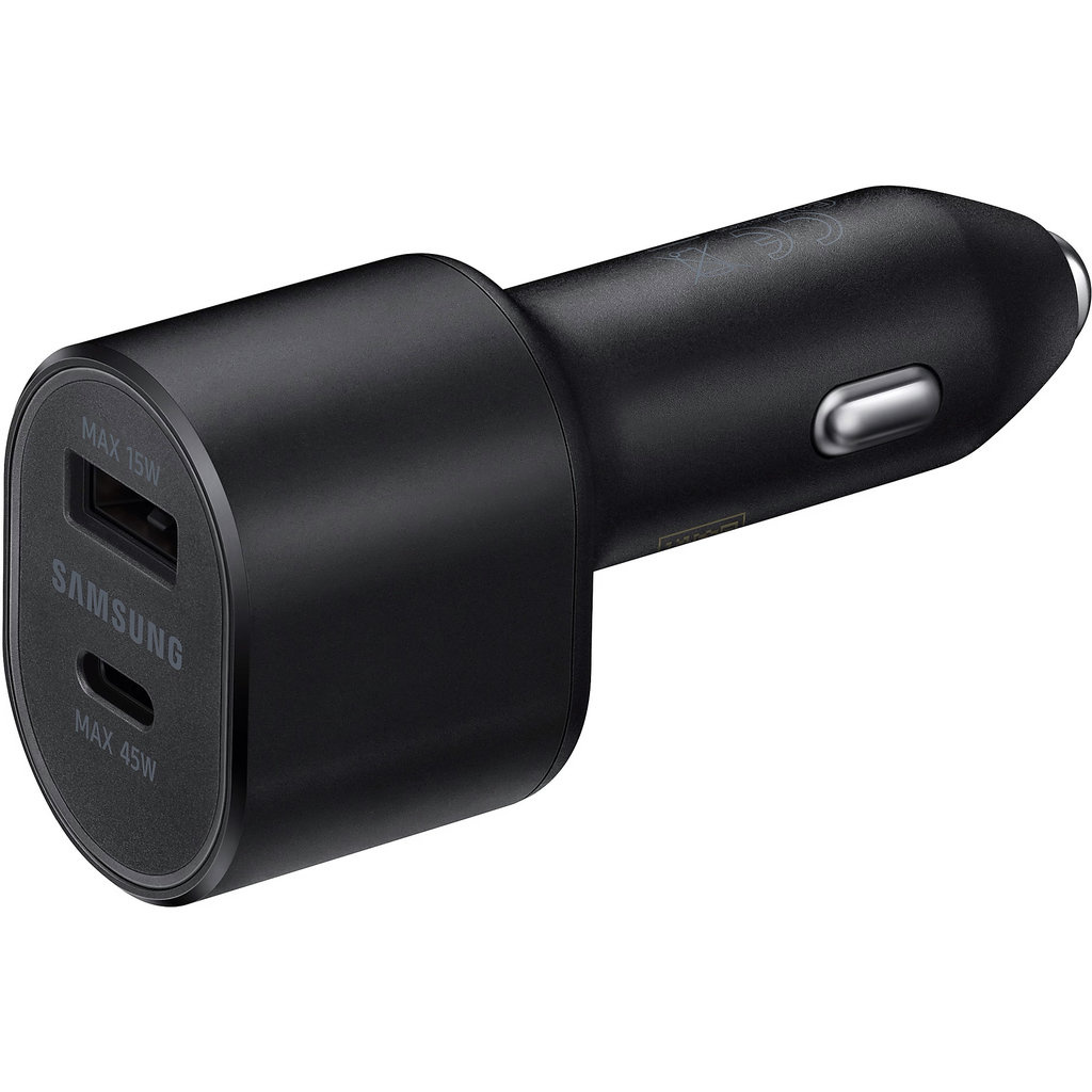 Samsung Samsung Dual Port Autolader 60W (45W USB-C + 15W USB-A) + USB-C Kabel