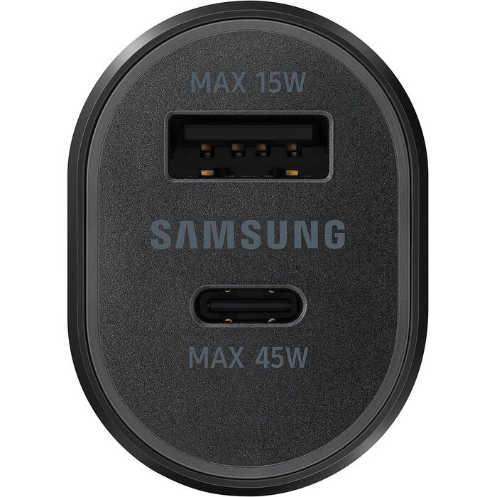 Samsung Samsung Dual Port Autolader 60W (45W USB-C + 15W USB-A) + USB-C Kabel