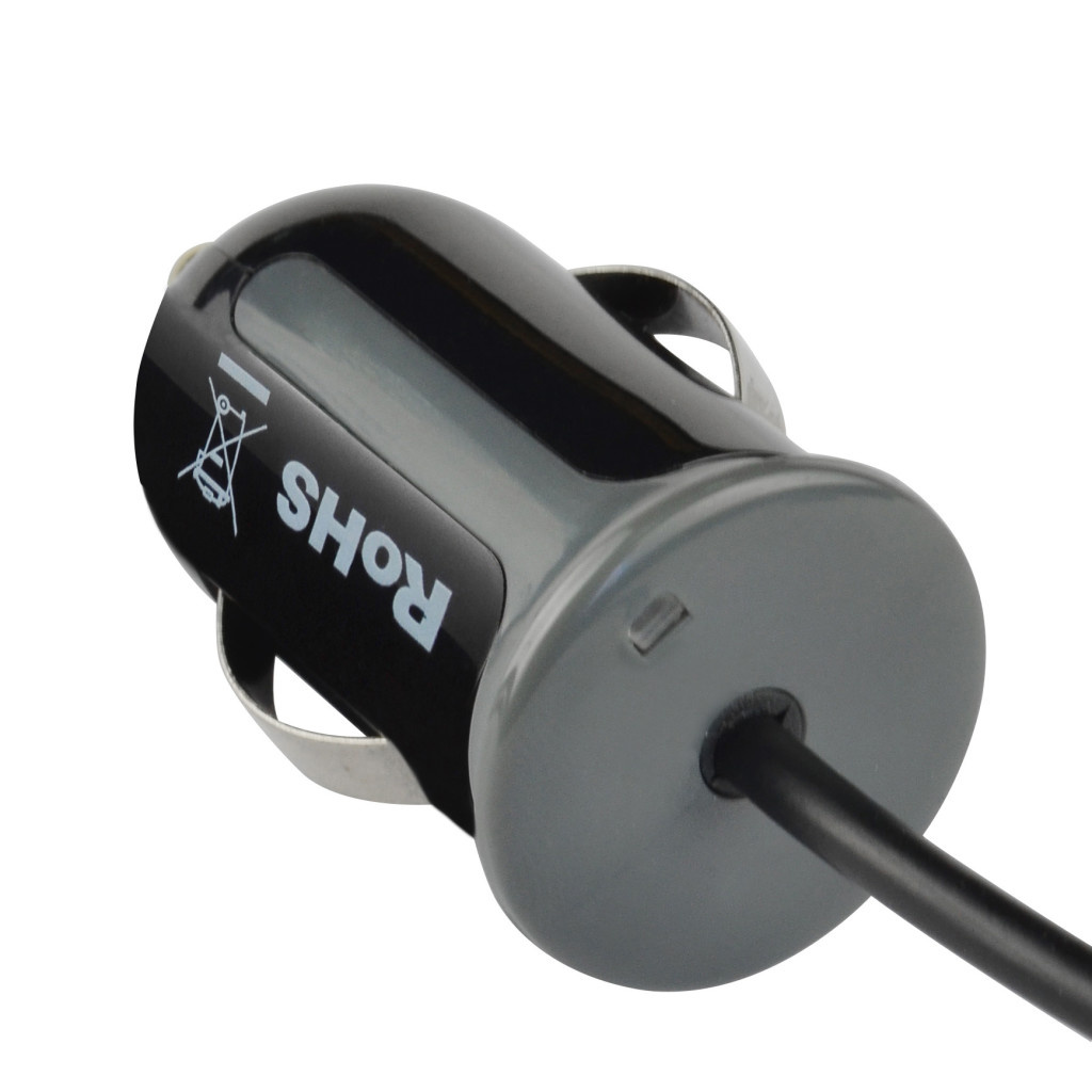 Mobiparts Mobiparts Autolader met Vaste Micro-USB Kabel - 2.1A - Zwart