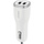 Mobiparts Dual USB Autolader 12W / 2.4A - Wit (Inclusief USB-C Kabel)