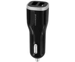 Mobiparts Mobiparts Quick Charge Autolader - Dual USB 5A - Zwart