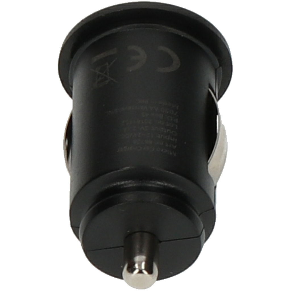 Quick & Easy Quick & Easy Dual USB Autolader 2.4A Zwart - 5 stuks