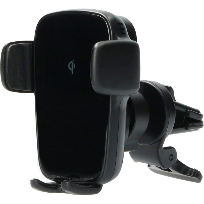 Mobiparts Mobiparts Draadloze Autolader 15W - Smartphone Ventilatieroosterhouder