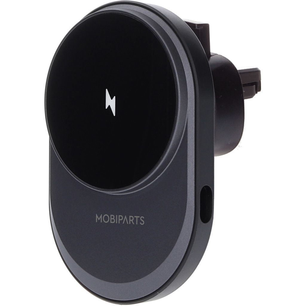 Mobiparts Mobiparts Magnetische Draadloze Autolader 15W Zwart V2 - Ventilatierooster