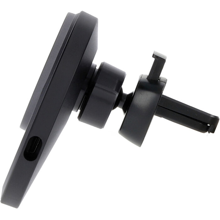 Mobiparts Mobiparts Magnetische Draadloze Autolader 15W Zwart V2 - Ventilatierooster