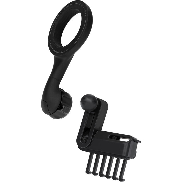Mobiparts Mobiparts Magnetische Telefoonhouder voor Tesla Ventilatierooster - Zwart