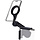 Mobiparts Magnetische Monitor Telefoonhouder voor Smartphone - Zwart