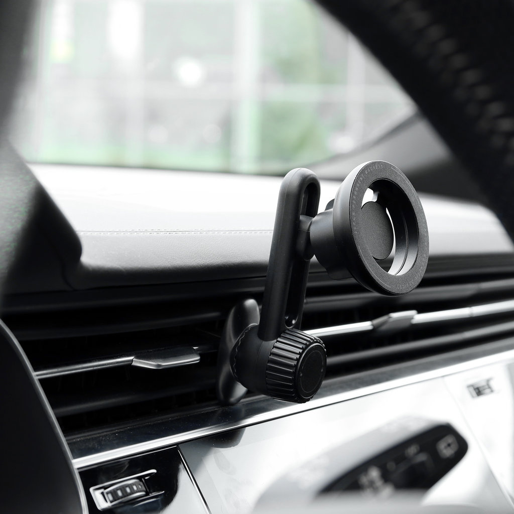 Mobiparts Mobiparts MagSafe Autohouder met Verstelbare Ventilatieroosterklem - Zwart