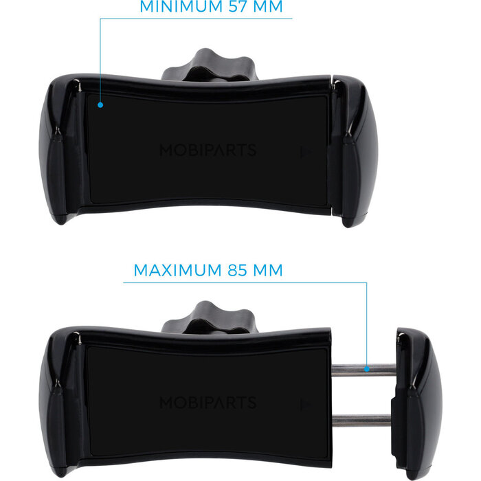 Mobiparts Mobiparts Universal Vent Holder V3 - Ventilatierooster Autohouder Zwart