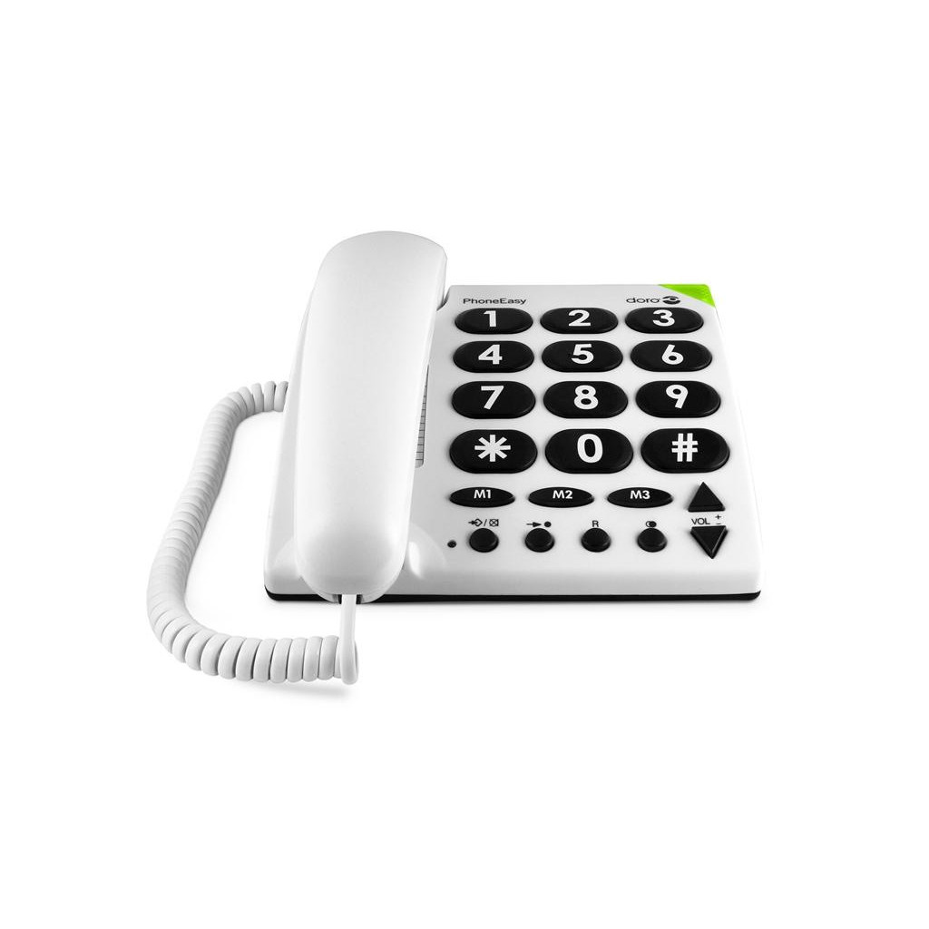 Doro Doro PhoneEasy 311c Vaste Telefoon Wit - Extra Grote Toetsen
