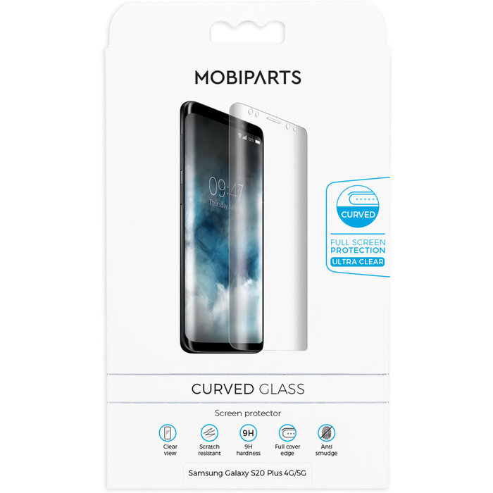 Mobiparts Mobiparts Curved Glass Screenprotector voor Samsung Galaxy S20 Plus