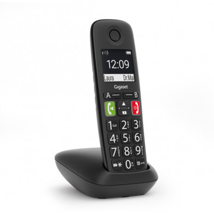 Gigaset Gigaset E290 Big Button DECT telefoon - Zwart - Gebruiksvriendelijke seniorentelefoon