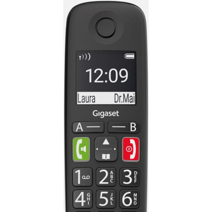 Gigaset Gigaset E290 Big Button DECT telefoon - Zwart - Gebruiksvriendelijke seniorentelefoon