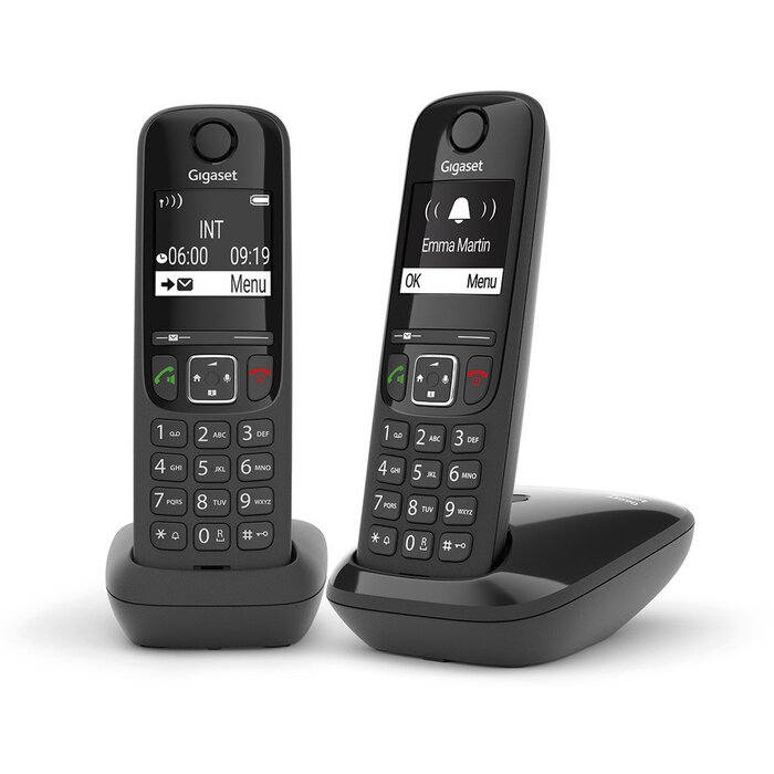Gigaset Gigaset AS690 Duo Dect Telefoon - 2 Handsets - Zwart