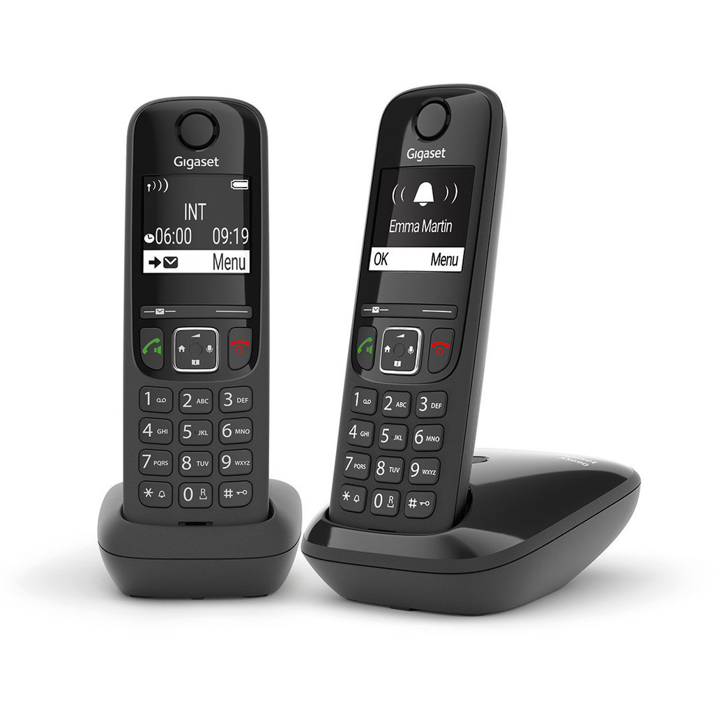 Gigaset Gigaset AS690 Duo Dect Telefoon - 2 Handsets - Zwart