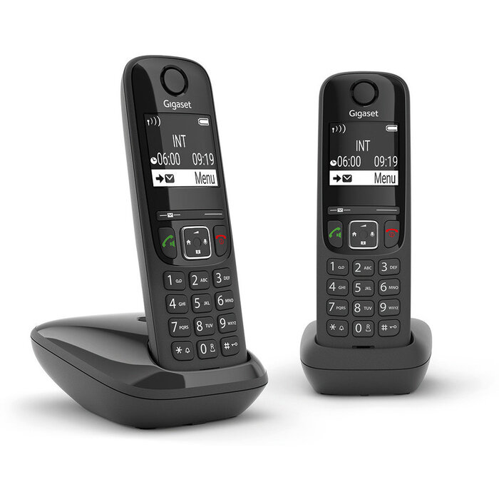 Gigaset Gigaset AS690 Duo Dect Telefoon - 2 Handsets - Zwart
