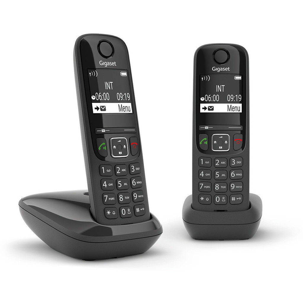 Gigaset Gigaset AS690 Duo Dect Telefoon - 2 Handsets - Zwart