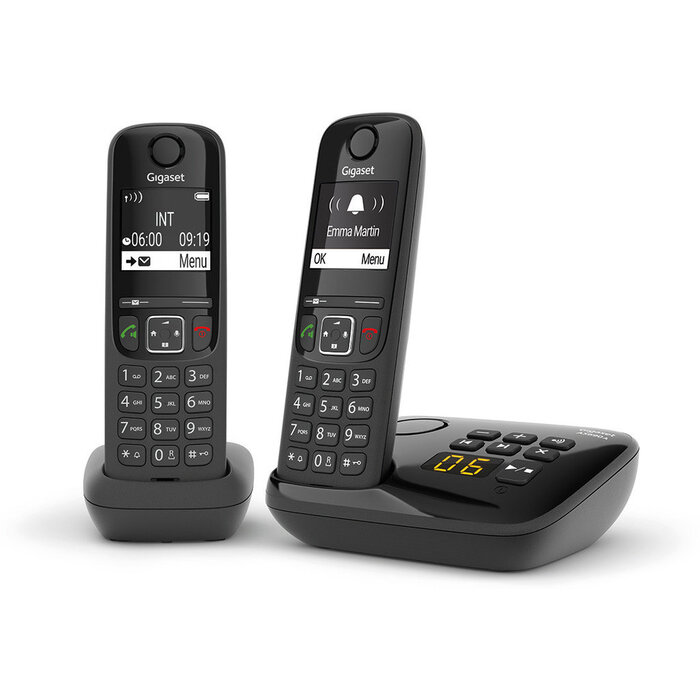 Gigaset Gigaset AS690A Duo Dect-telefoon met antwoordapparaat - 2 handsets
