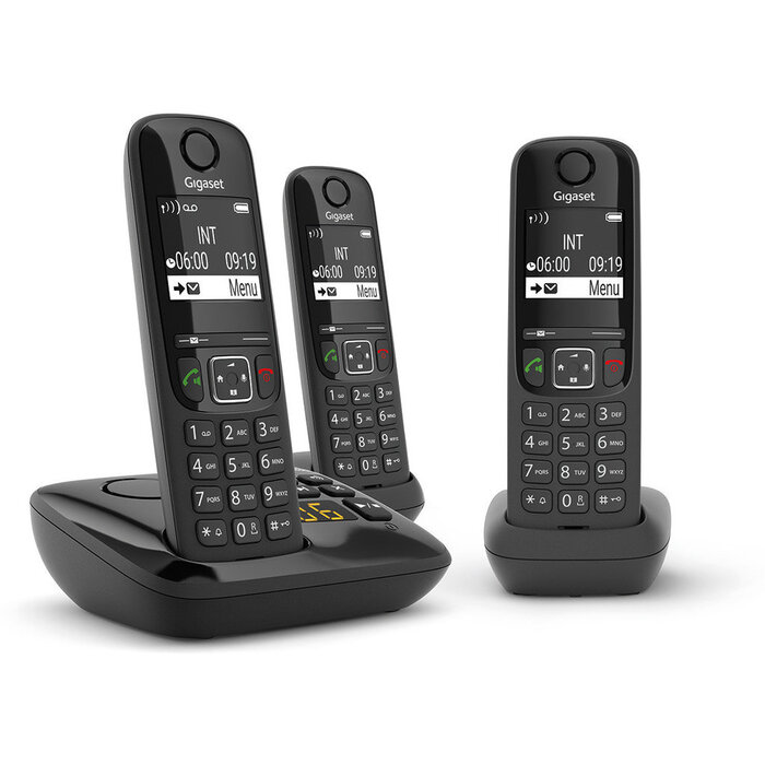 Gigaset Gigaset AS690A Trio DECT Telefoon met Antwoordapparaat en 3 Handsets
