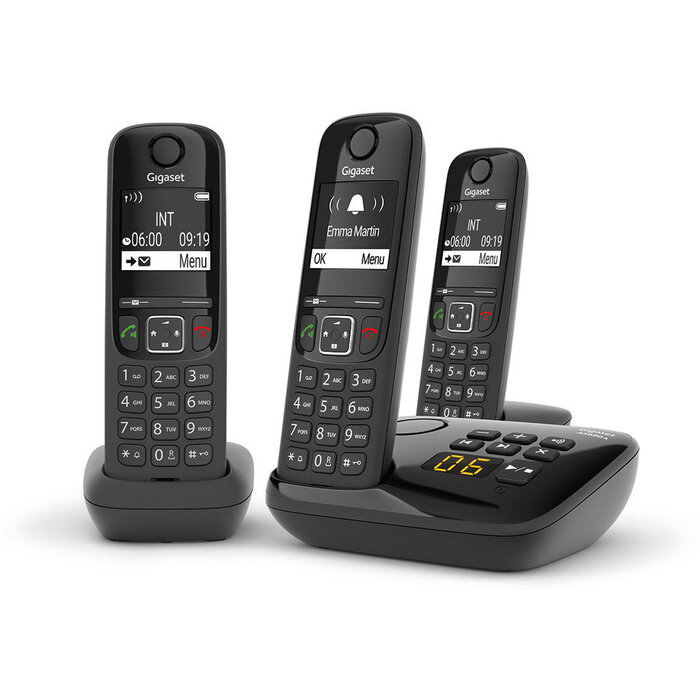 Gigaset Gigaset AS690A Trio DECT Telefoon met Antwoordapparaat en 3 Handsets