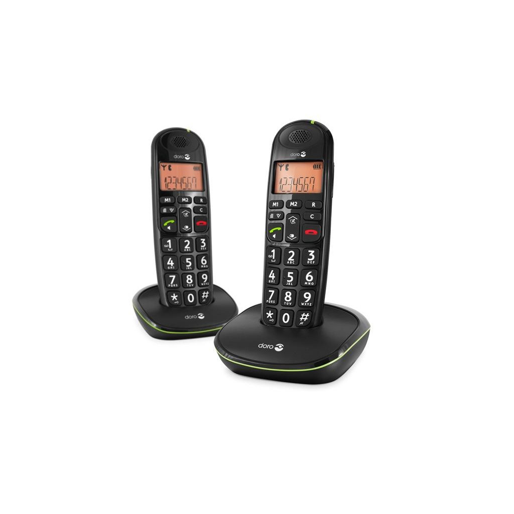 Doro Doro PhoneEasy 100w Duo DECT Telefoonset - Zwart