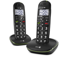 Doro Doro PhoneEasy 110 Duo DECT-Telefoonset - Extra luid & grote toetsen - Zwart
