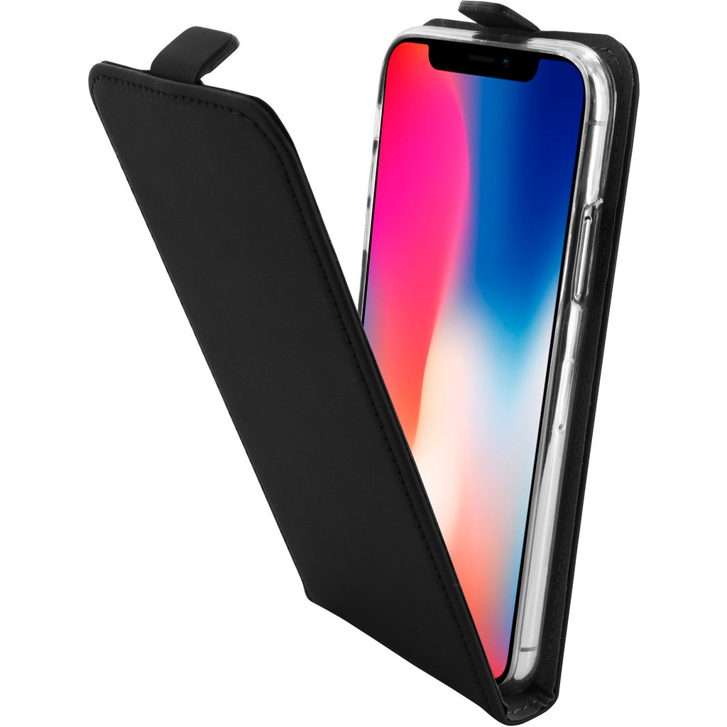 Mobiparts Mobiparts Premium Flip TPU Case voor iPhone X / XS - Zwart