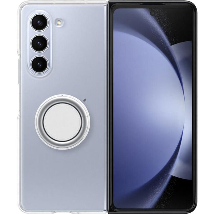 Samsung Samsung Galaxy Z Fold5 Clear Gadget Case - Transparant met Grip & Standaard