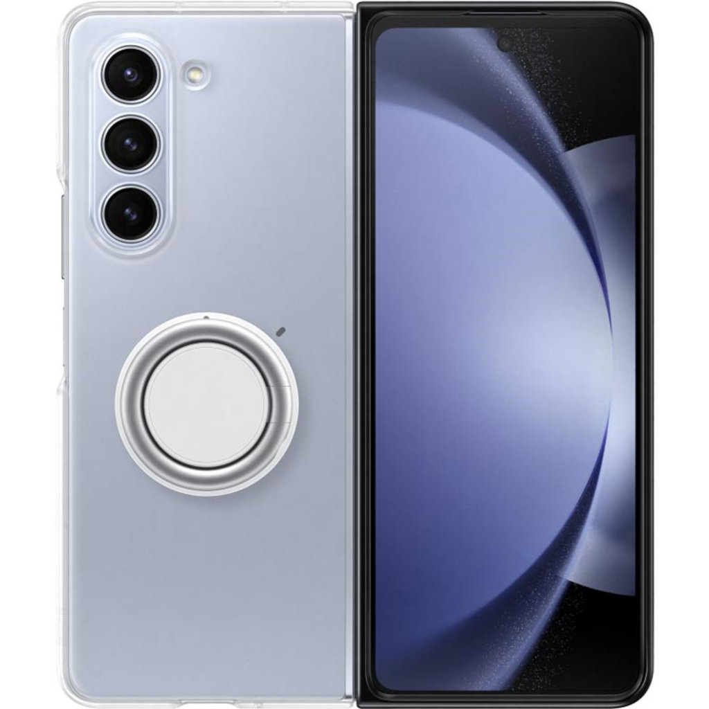 Samsung Samsung Galaxy Z Fold5 Clear Gadget Case - Transparant met Grip & Standaard