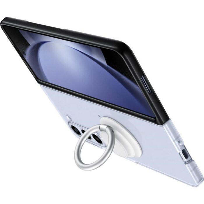 Samsung Samsung Galaxy Z Fold5 Clear Gadget Case - Transparant met Grip & Standaard
