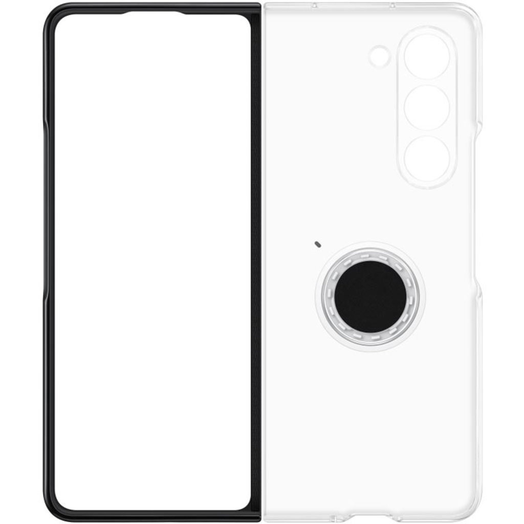 Samsung Samsung Galaxy Z Fold5 Clear Gadget Case - Transparant met Grip & Standaard