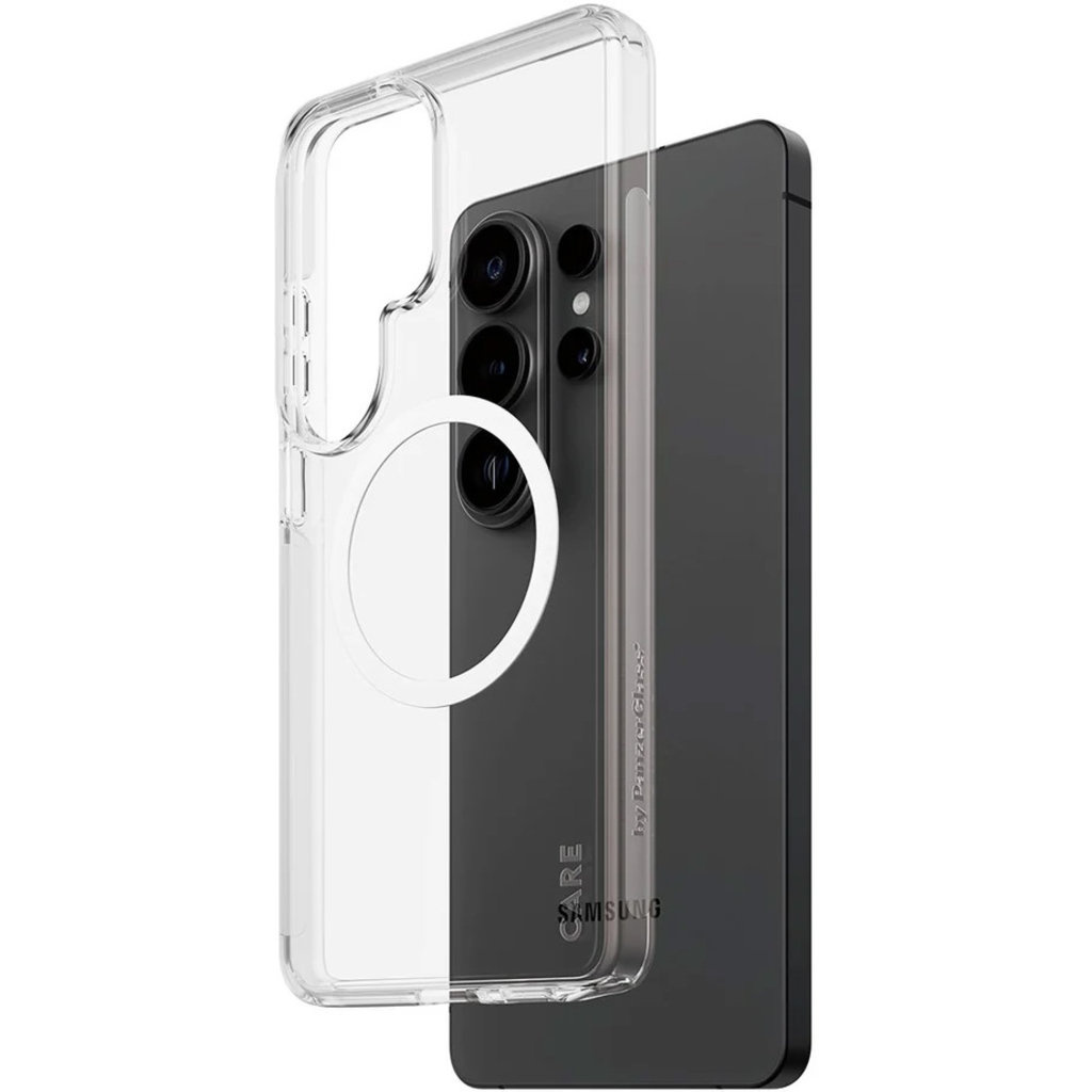 CARE by PanzerGlass CARE by PanzerGlass Urban Explorer Case Transparent w. White Qi Samsung Galaxy S26 Ultra