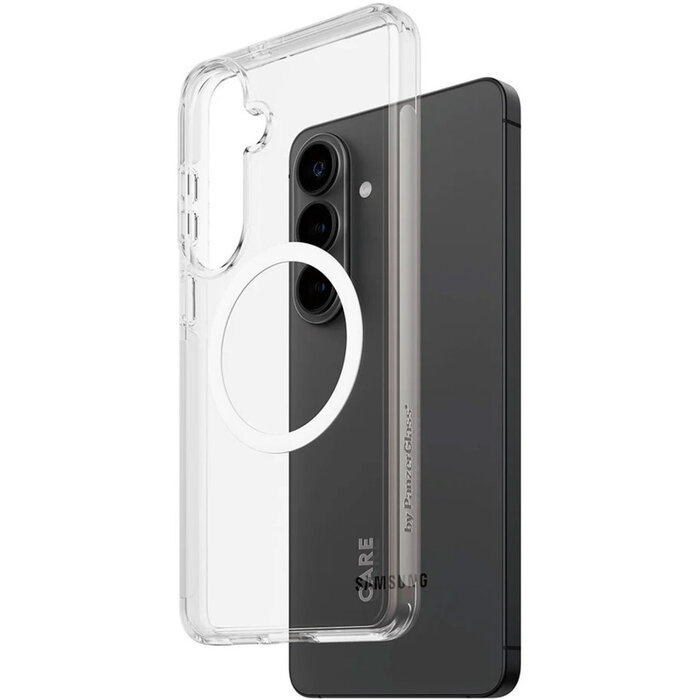 CARE by PanzerGlass CARE by PanzerGlass Urban Explorer Case Transparent w. White Qi Samsung Galaxy S26 Plus