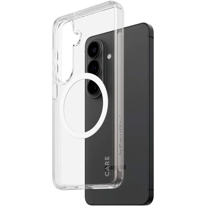 CARE by PanzerGlass CARE by PanzerGlass Urban Explorer Case Transparent w. White Qi Samsung Galaxy S26