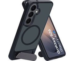 Mobiparts Mobiparts Hardcover Samsung Galaxy S26 with Stand Function Satin Black (Magsafe Compatible)