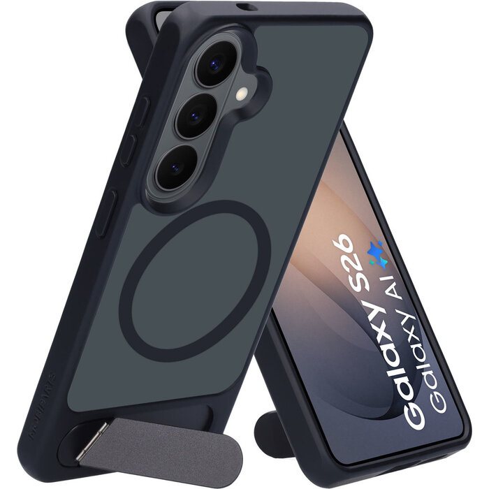 Mobiparts Mobiparts Hardcover Samsung Galaxy S26 with Stand Function Satin Black (Magsafe Compatible)