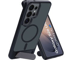 Mobiparts Mobiparts Hardcover Samsung Galaxy S26 Ultra with Stand Function Satin Black (Magsafe Compatible)