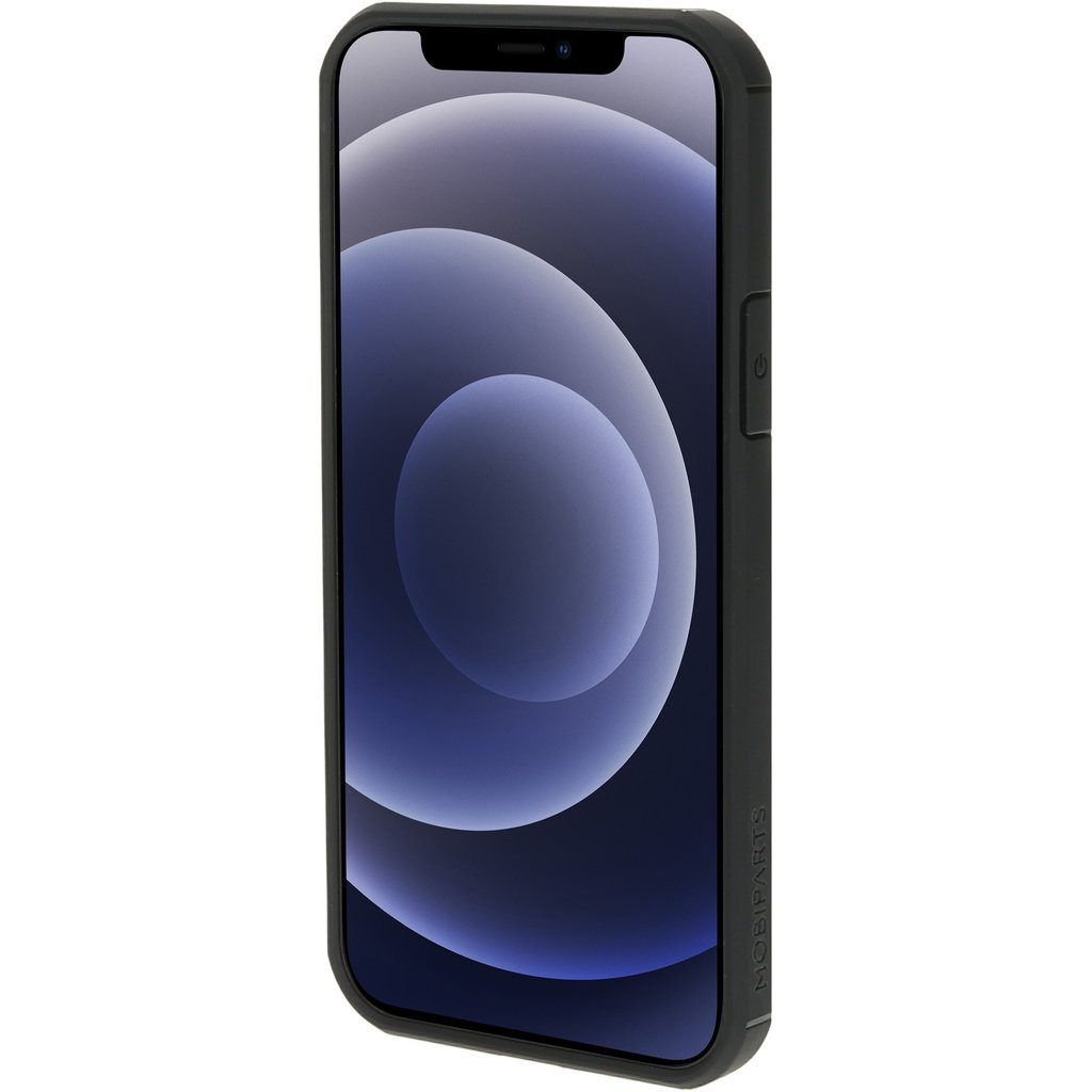 Mobiparts Mobiparts Rugged Clear Case voor iPhone 12 / 12 Pro - Zwart (Bulk)