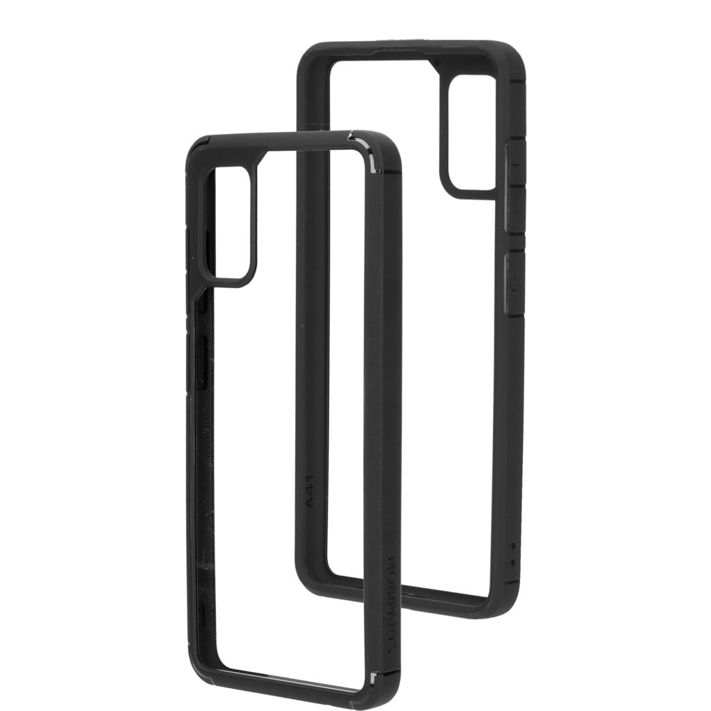 Mobiparts Mobiparts Rugged Clear Case voor Samsung Galaxy A41 - Zwart
