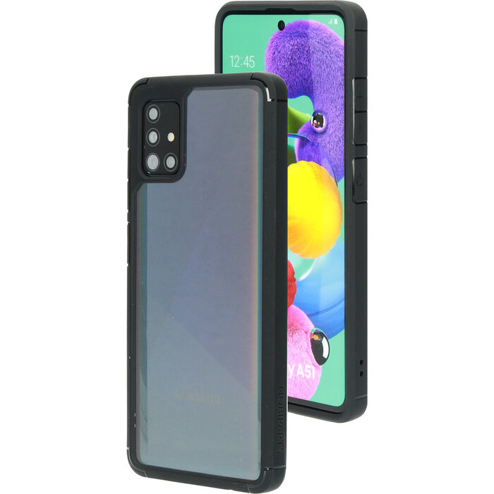 Mobiparts Mobiparts Rugged Clear Case voor Samsung Galaxy A51 (2020) - Zwart