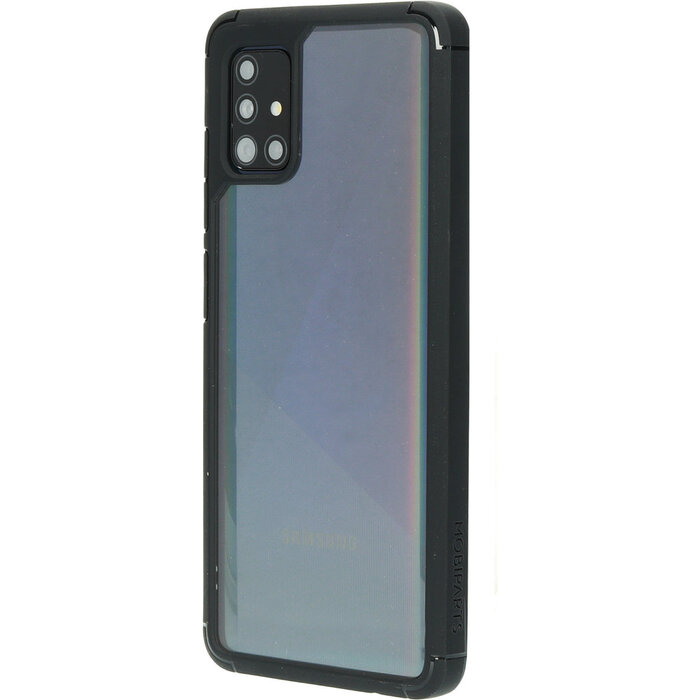 Mobiparts Mobiparts Rugged Clear Case voor Samsung Galaxy A51 (2020) - Zwart
